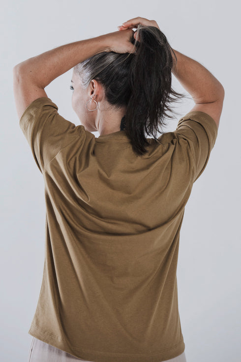 Camiseta Agroecológica Mandacaru Terra - Fit Oversized